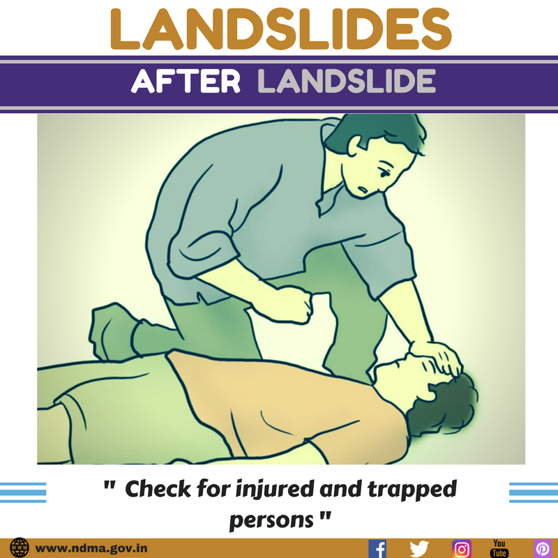 Check for injured and trapped persons